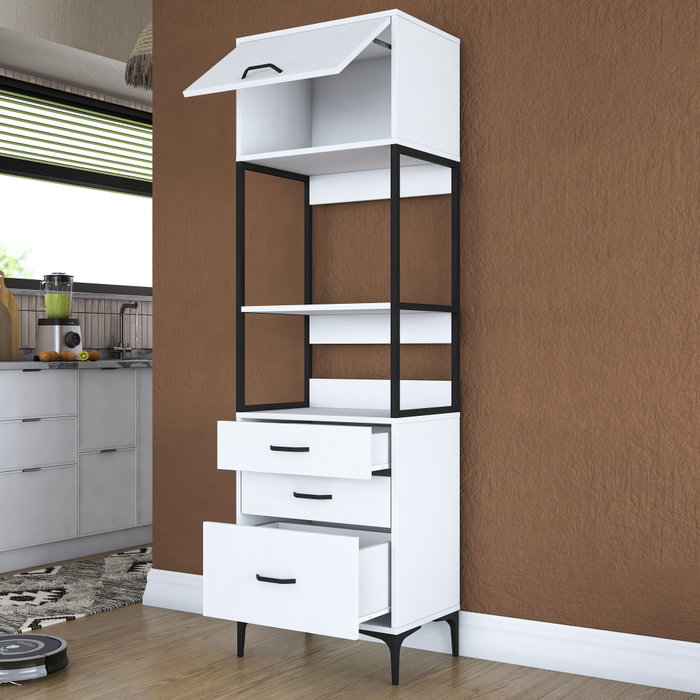 Hanah Home Gabinete Multipropósito Blanco JE135 - 3101